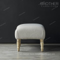 Modern unique small upholstered foot ottoman